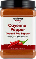 Cayenne Pepper (Ground Red Pepper Powder) 60,000 Heat Units - Vegan, Gluten-Free, Gmo-Free
