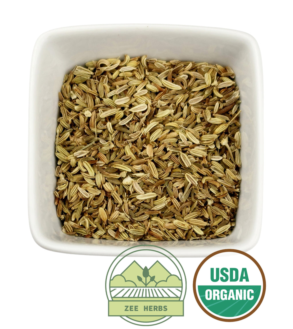 Organic Fennel Seed, Whole (Foeniculum Vulgare)
