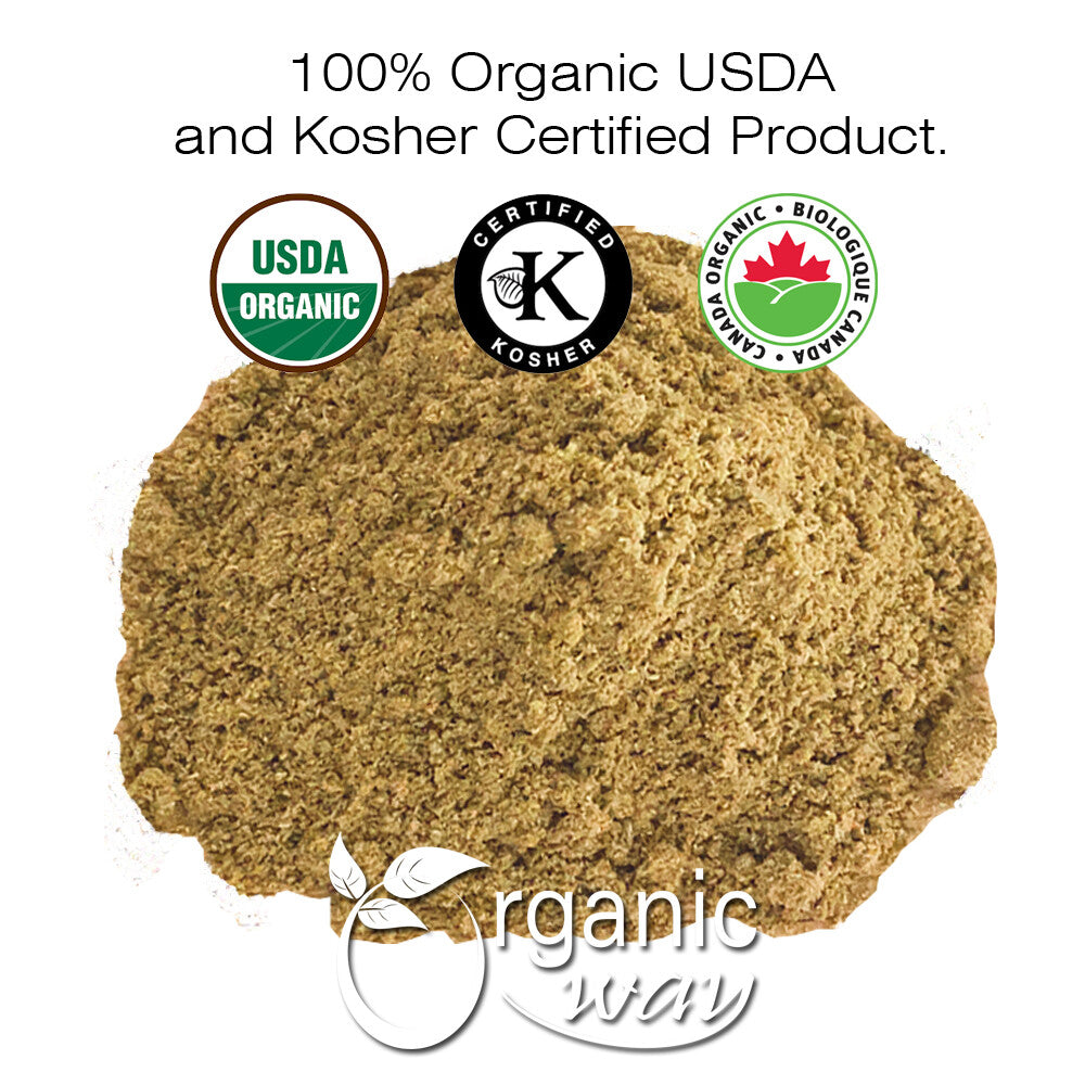 Organic Way Fennel Seed Powder- Gluten Free | USDA Certified 8 Oz (227 G)