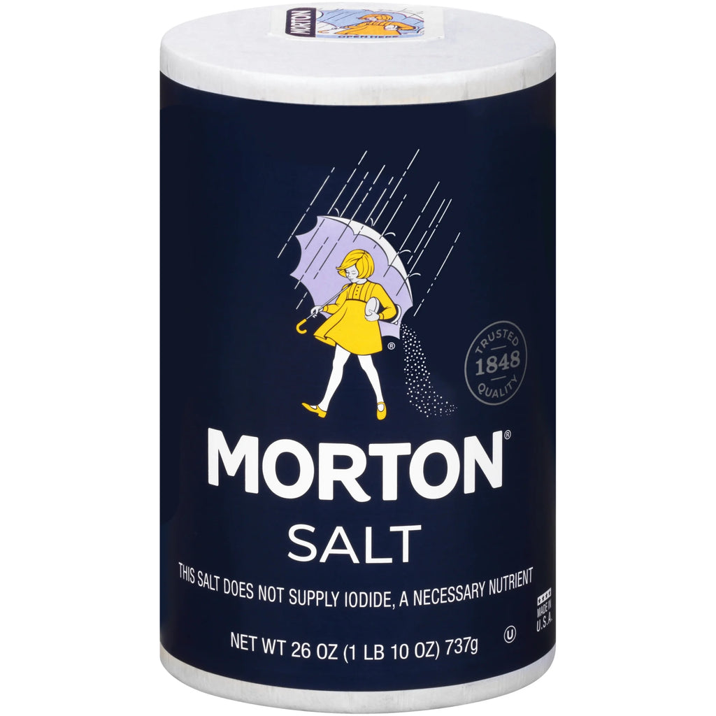 (6 Pack) Morton Plain Salt, 26 Oz