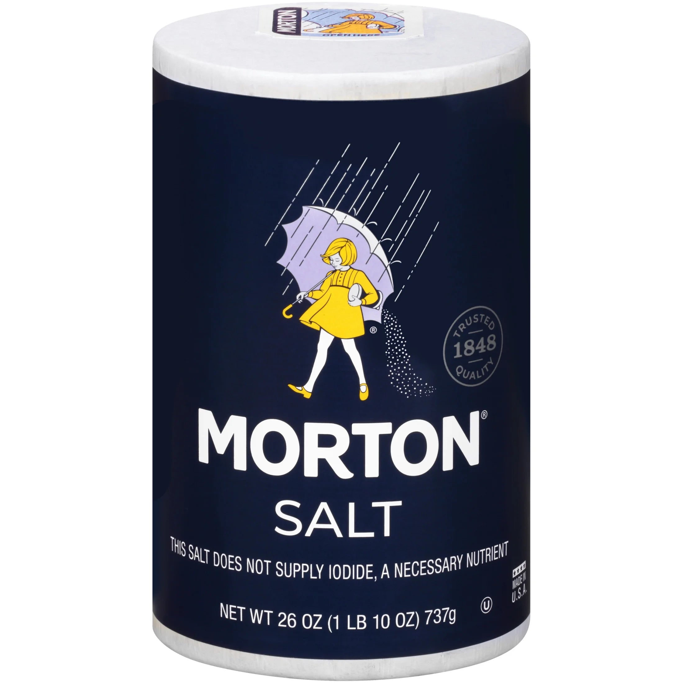 (6 Pack) Morton Plain Salt, 26 Oz