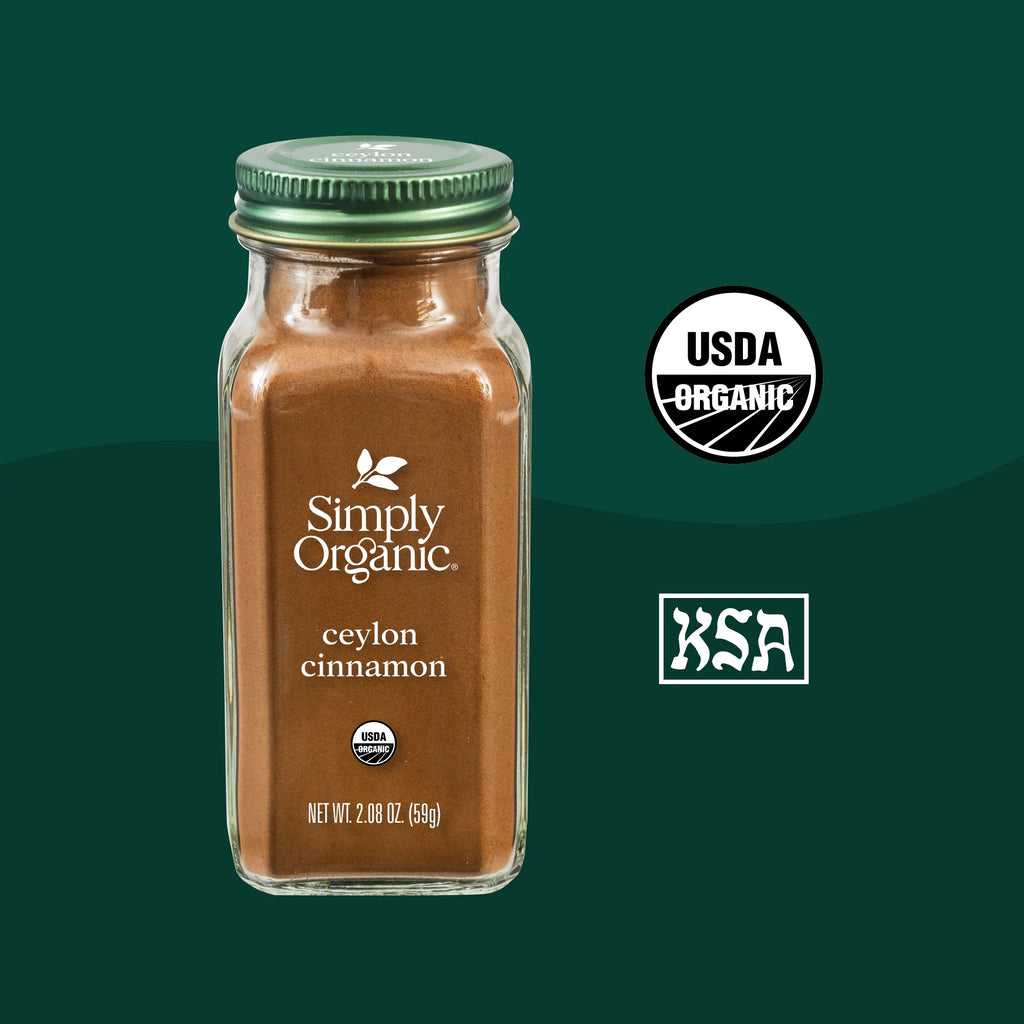 Ceylon Cinnamon Ground Certified Organic 2.08 Oz. Bottle