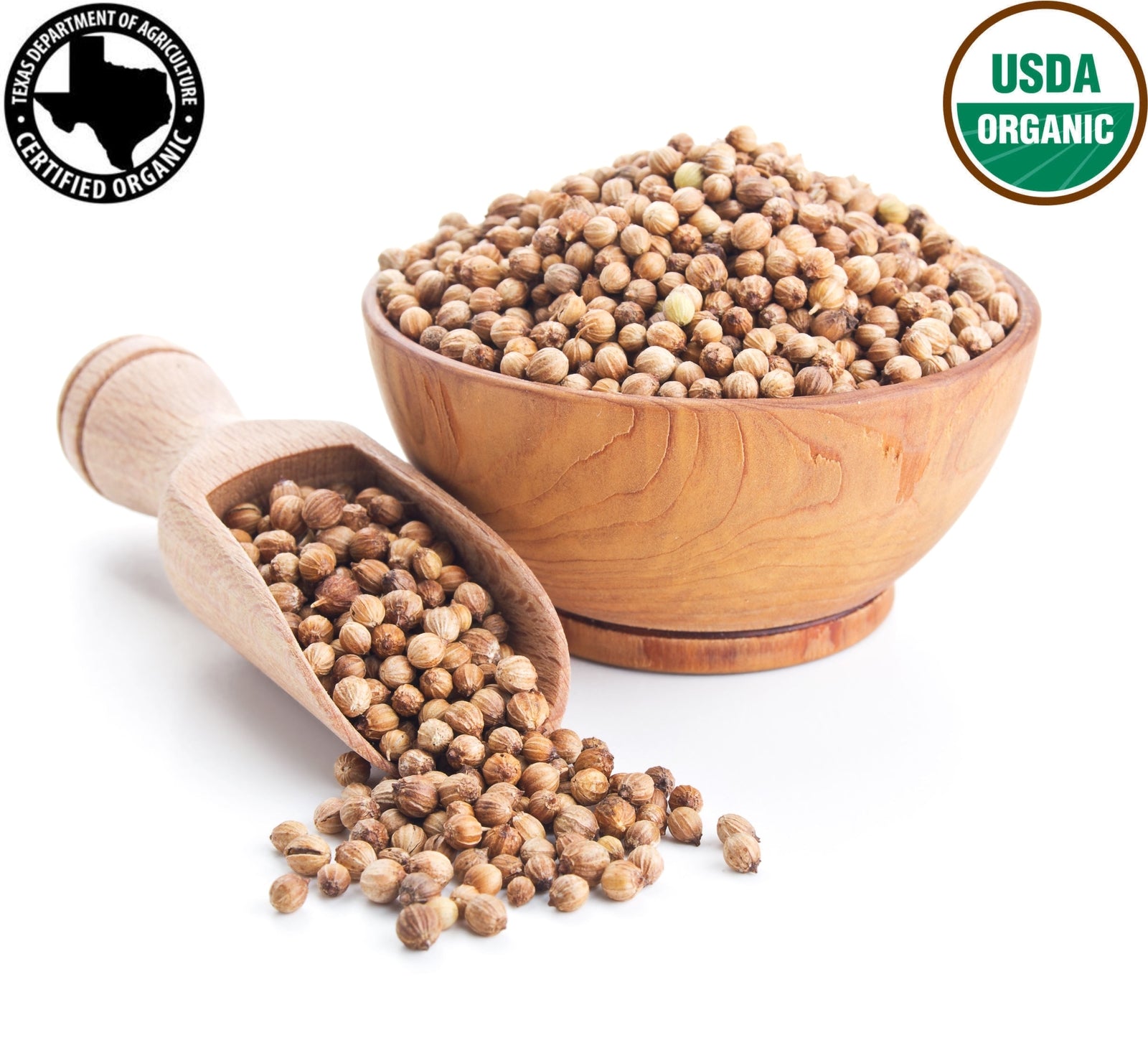 Organic Coriander Seeds-Non-Gmo, USDA Certifed Organic Aromatic and Nutty Flavor