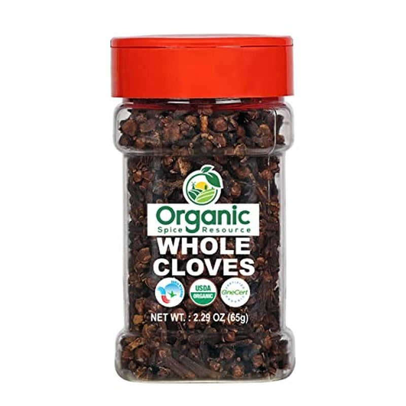 Organic Whole Cloves | 2.29 Oz or 65G | USDA Organic Approved | Vegan | Non-Gmo,