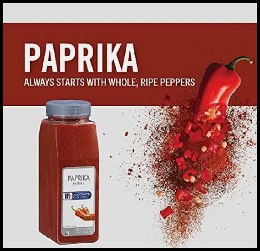 Mccormick Culinary Paprika Container of Sweet Paprika Seasoning, 18 Ounce