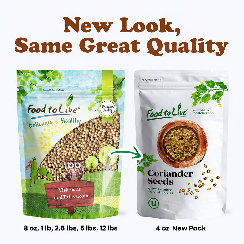 Coriander Seeds — Kosher, Raw, Vegan — by Food to Live