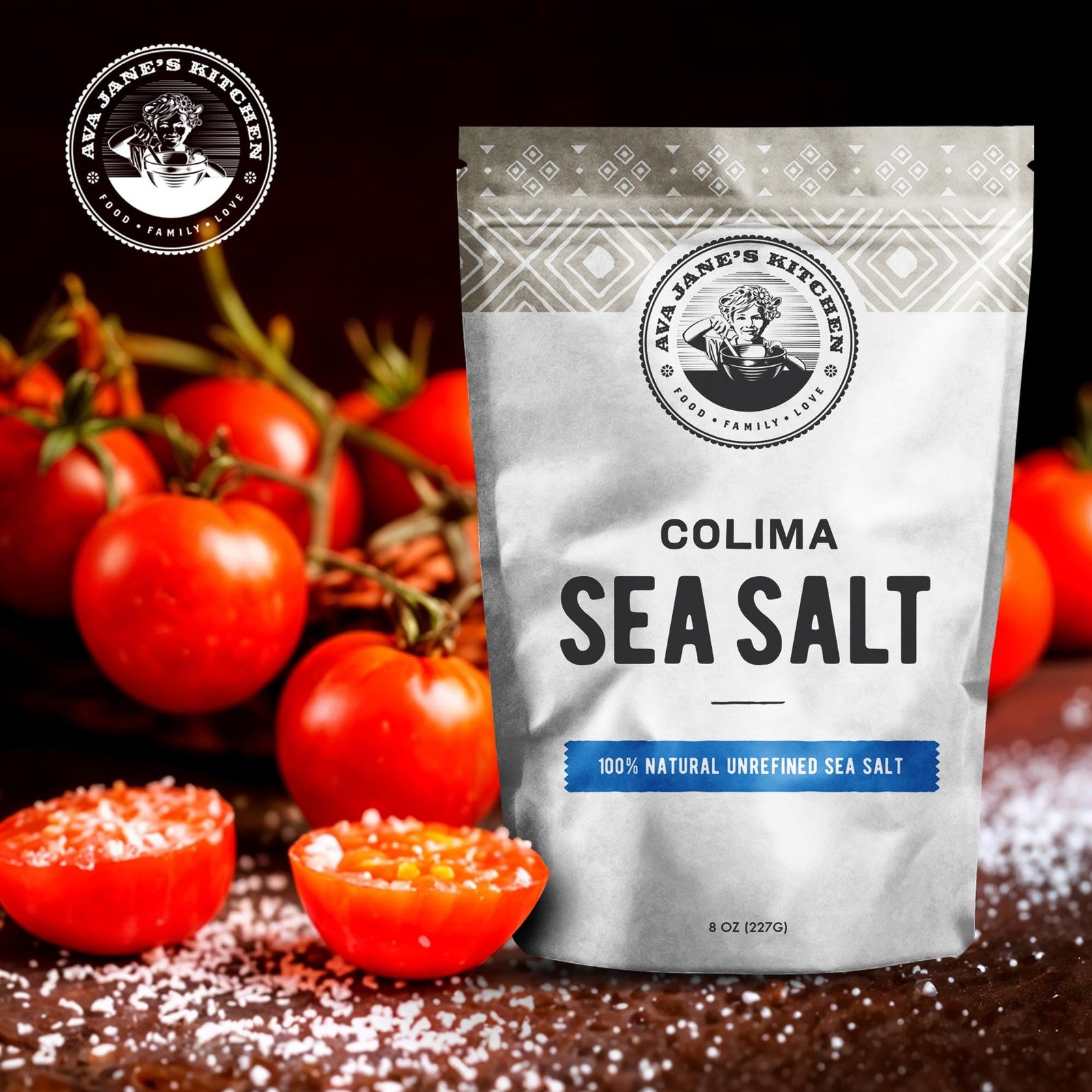 Colima Coarse Sea Salt - Unrefined Natural Sea Salt for Health - 227 Servings