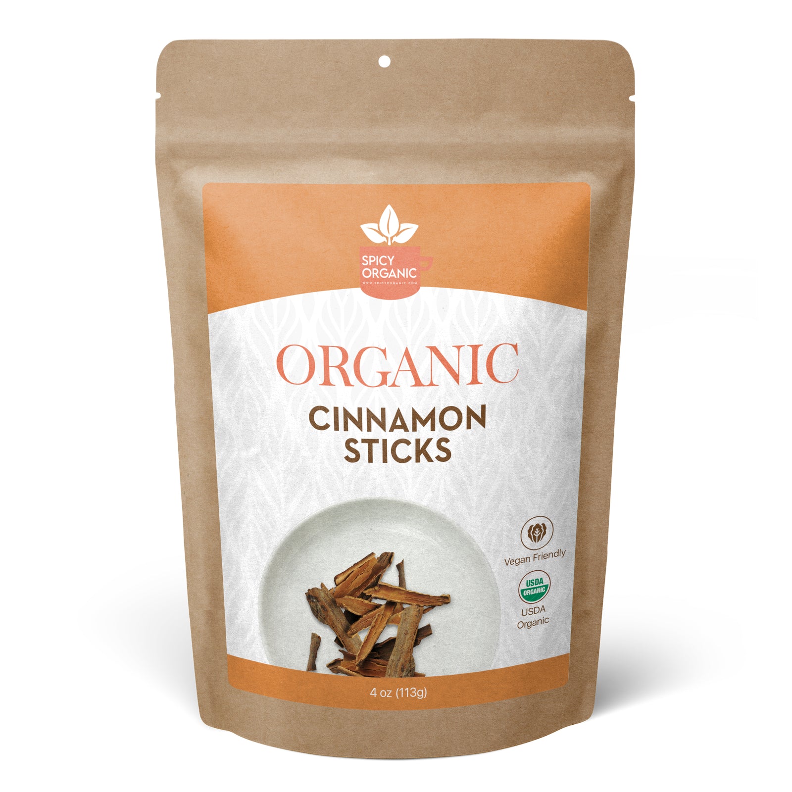 Cinnamon Sticks -USDA Certified Organic-Strong Aroma, Ideal for Cooking & Baking