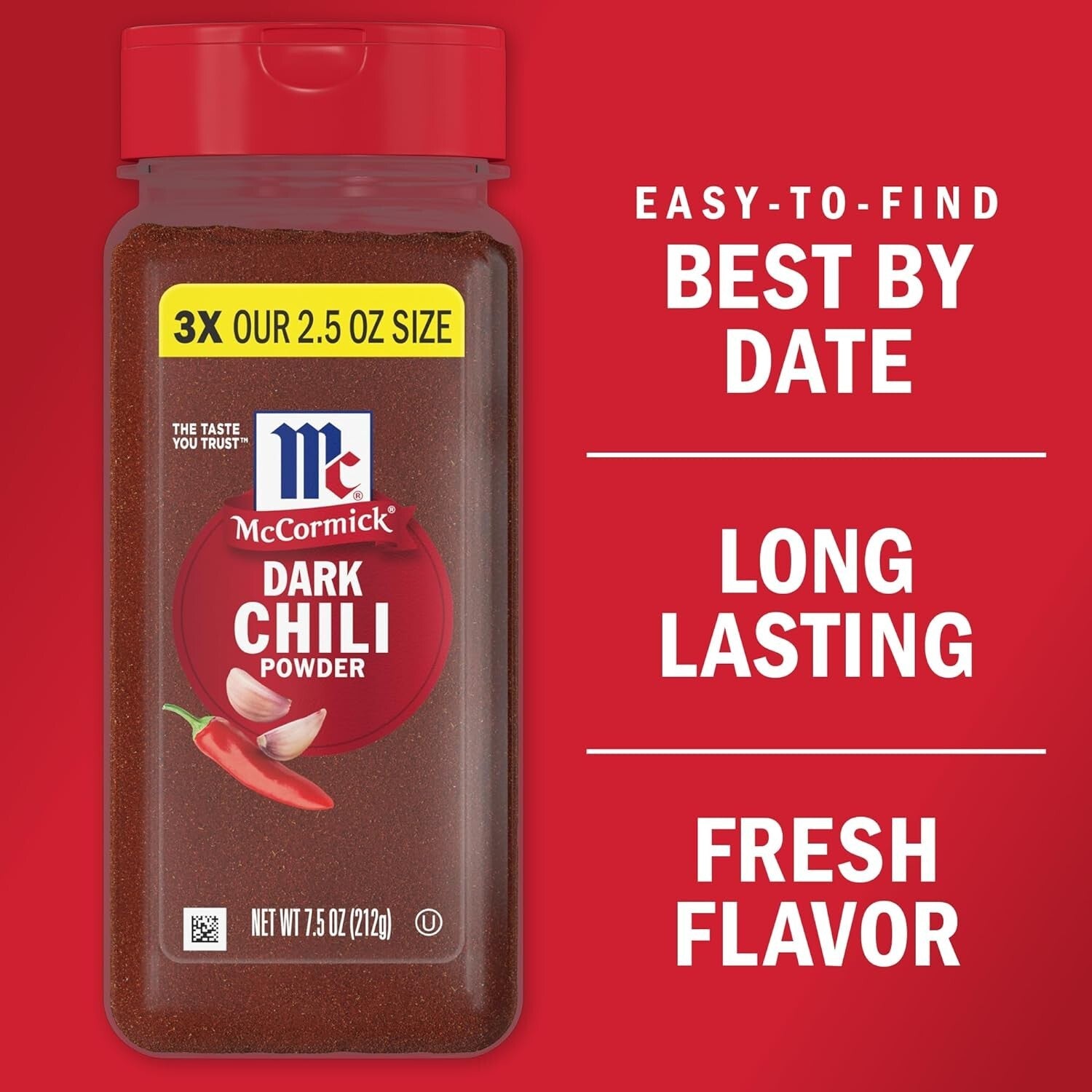 Mccormick Dark Chili Powder, 7.5 Oz.