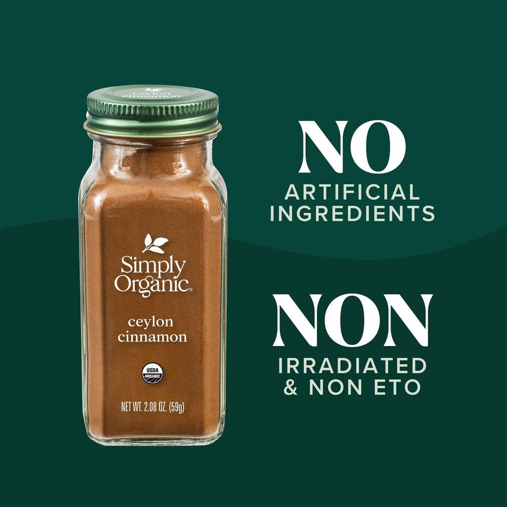 Ceylon Cinnamon Ground Certified Organic 2.08 Oz. Bottle