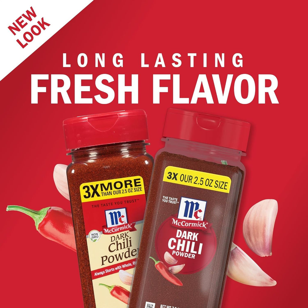 Mccormick Dark Chili Powder, 7.5 Oz.