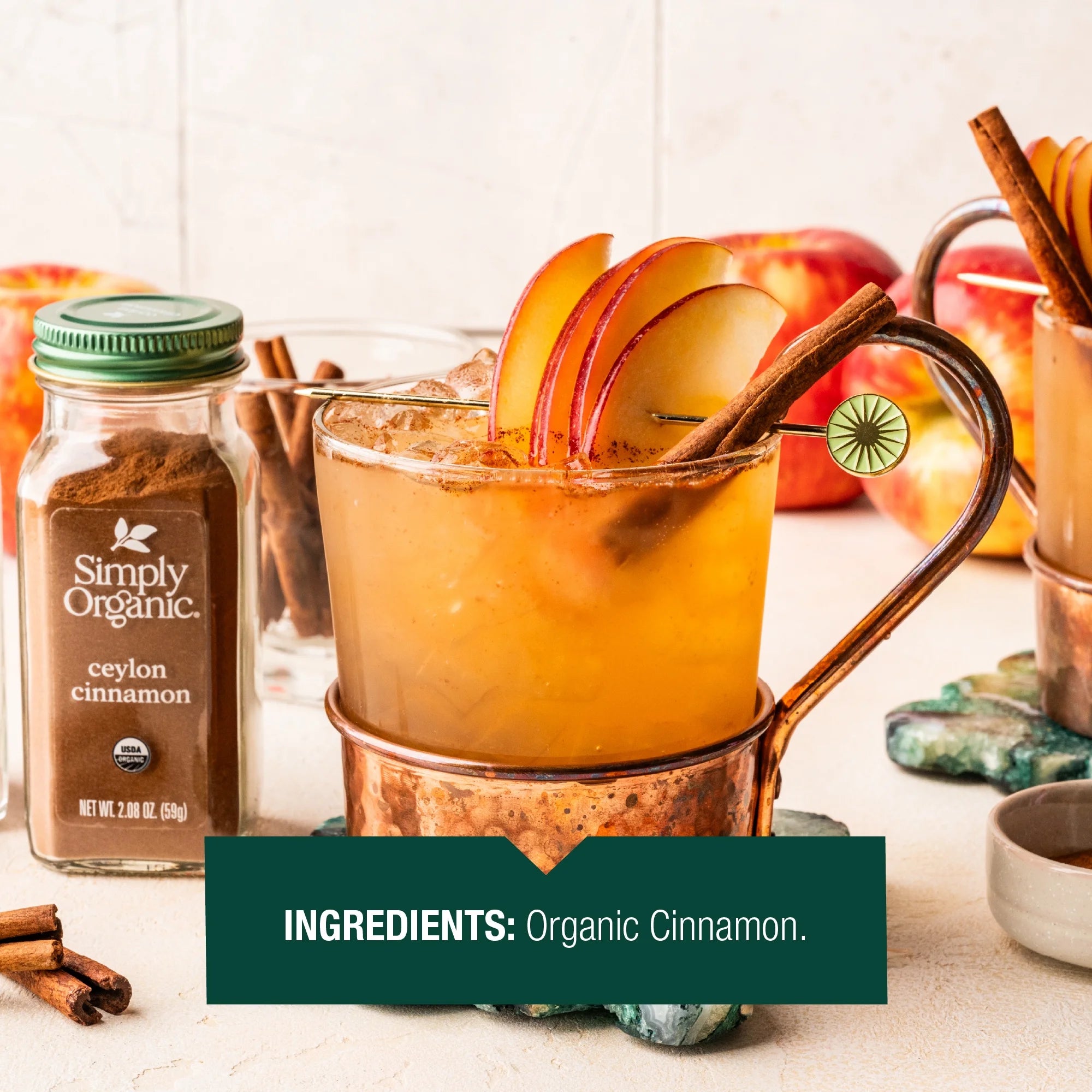 Ceylon Cinnamon Ground Certified Organic 2.08 Oz. Bottle