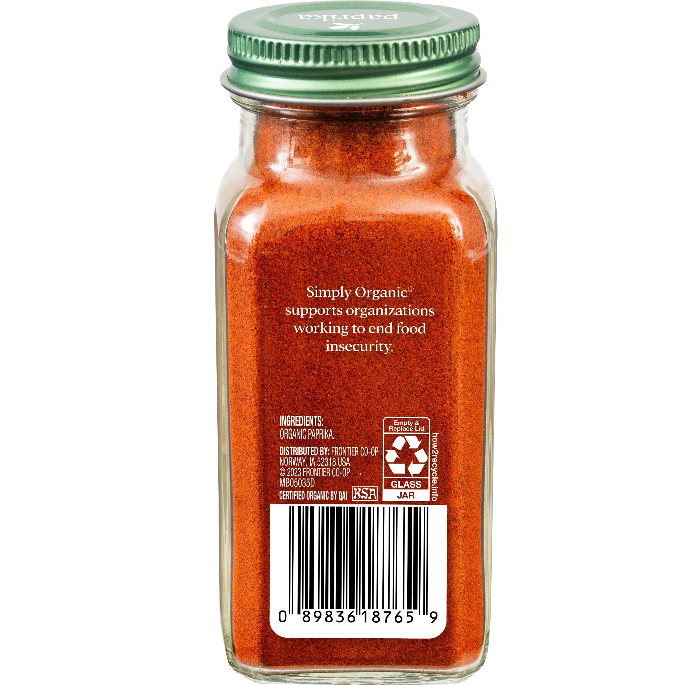 Ground Paprika, Organic, 2.96 Oz Bottle