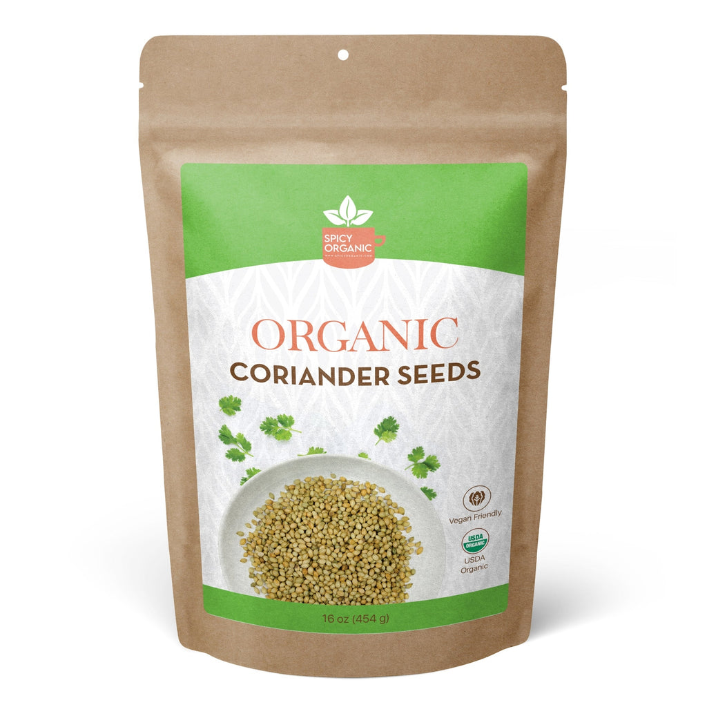 Organic Coriander Seeds-Non-Gmo, USDA Certifed Organic Aromatic and Nutty Flavor