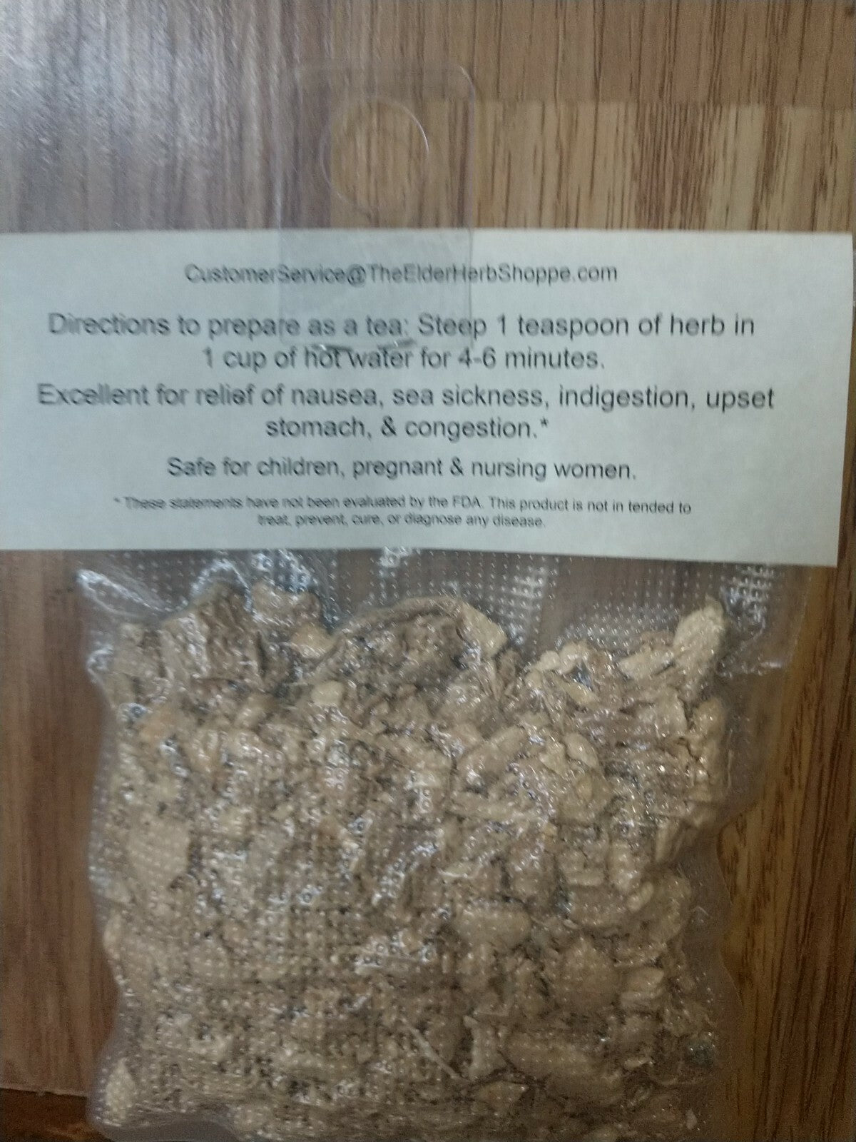 Ginger Root Cut & Sifted 1 Oz - Child Safe - the Elder Herb Shoppe