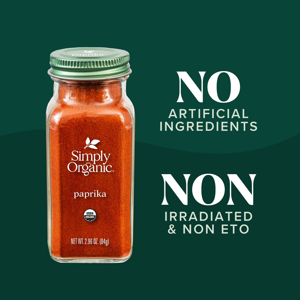 Ground Paprika, Organic, 2.96 Oz Bottle