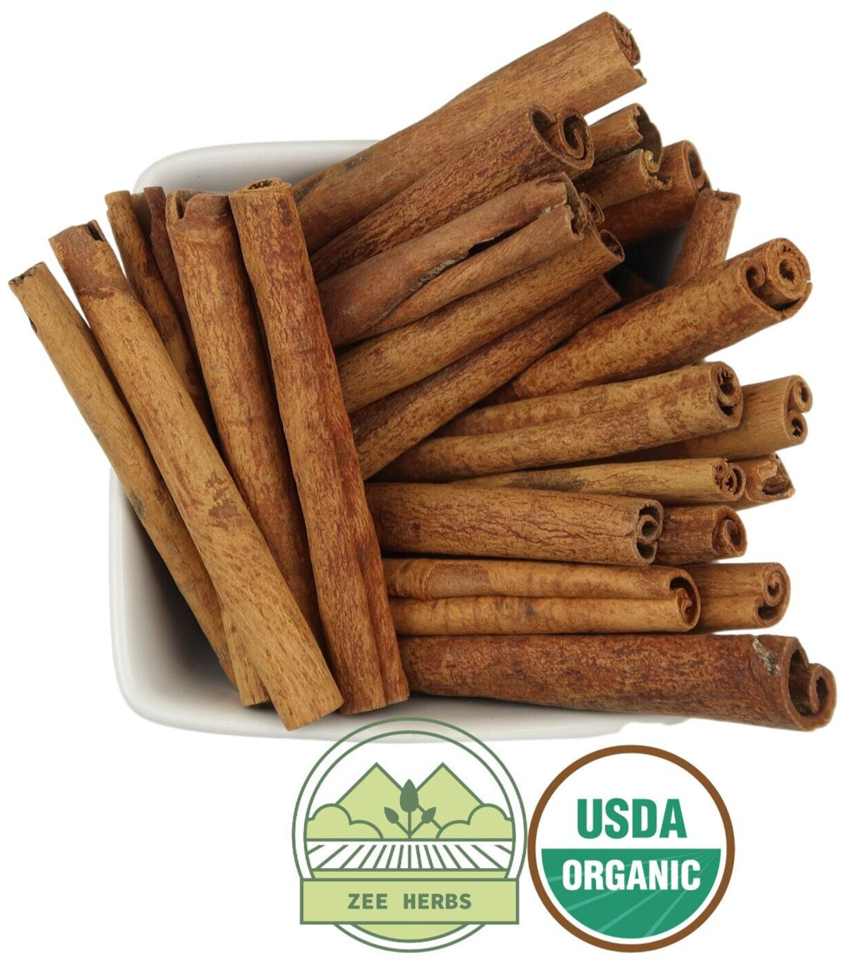 Organic Cinnamon 2-3/4" Sticks, (Cinnamomum Cassia)