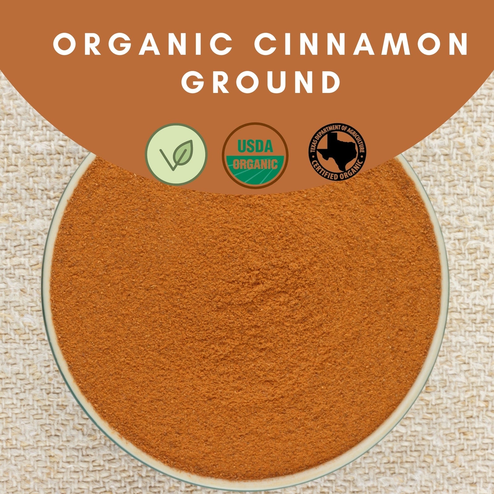 Organic Cinnamon Ground-Usda Certified Perfect for Cooking Baking & Beverages