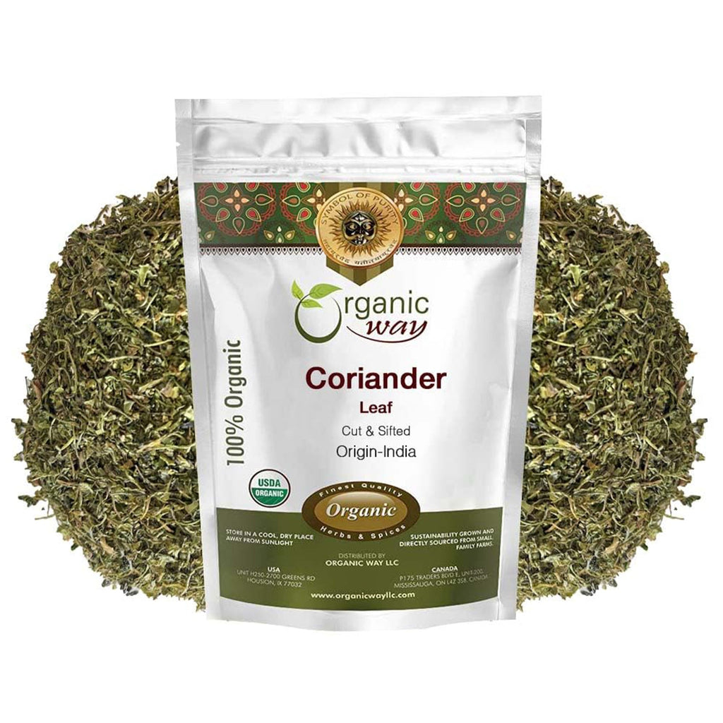 Organic Way Coriander Leaves/ Cilantro Leaves Cut and Sifted