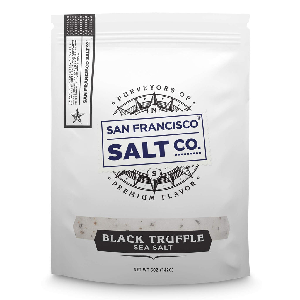 Italian Black Truffle Salt 5 Oz. Resealable Pouch - San Francisco Salt Company