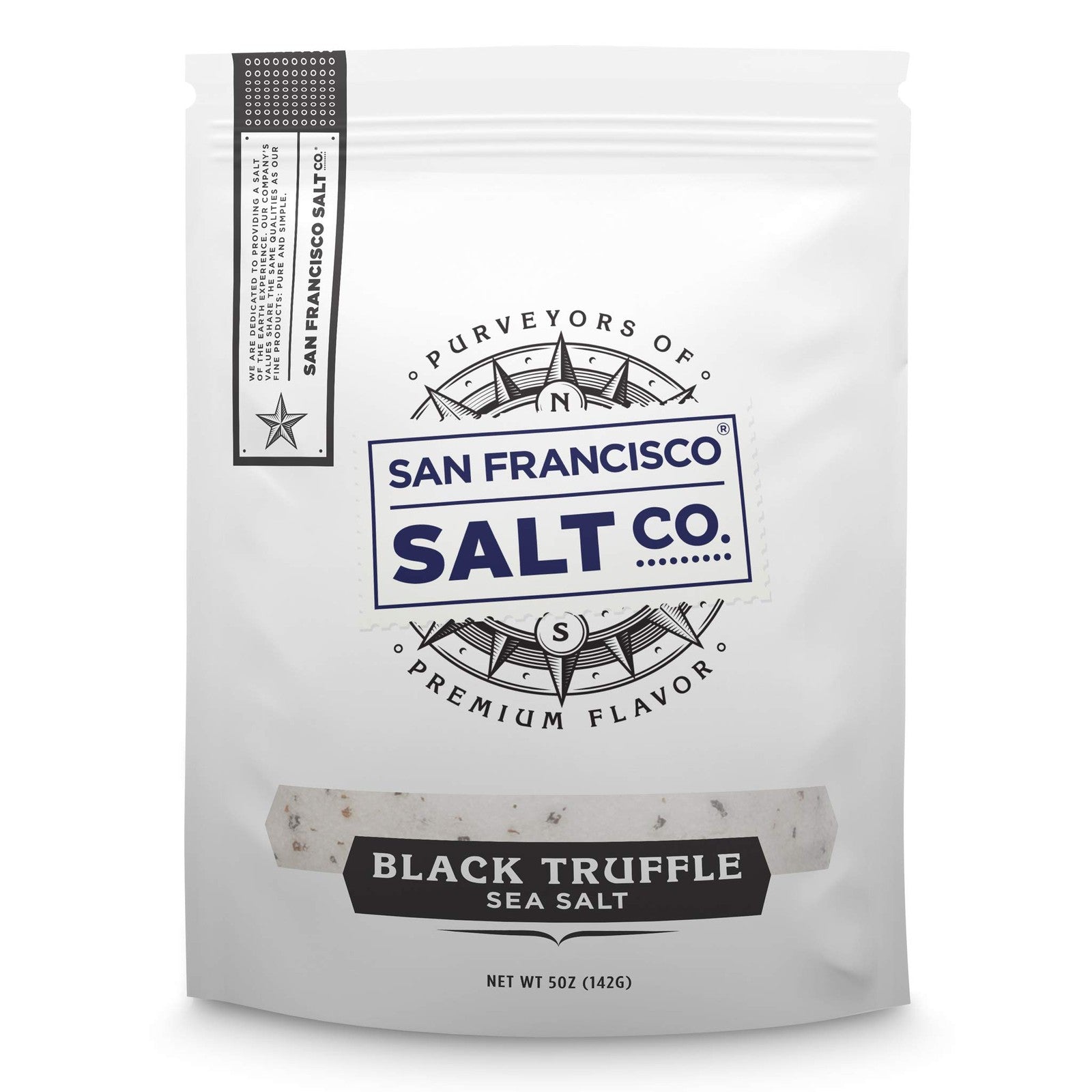 Italian Black Truffle Salt 5 Oz. Resealable Pouch - San Francisco Salt Company