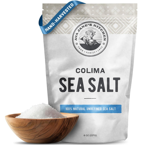 Colima Coarse Sea Salt - Unrefined Natural Sea Salt for Health - 227 Servings