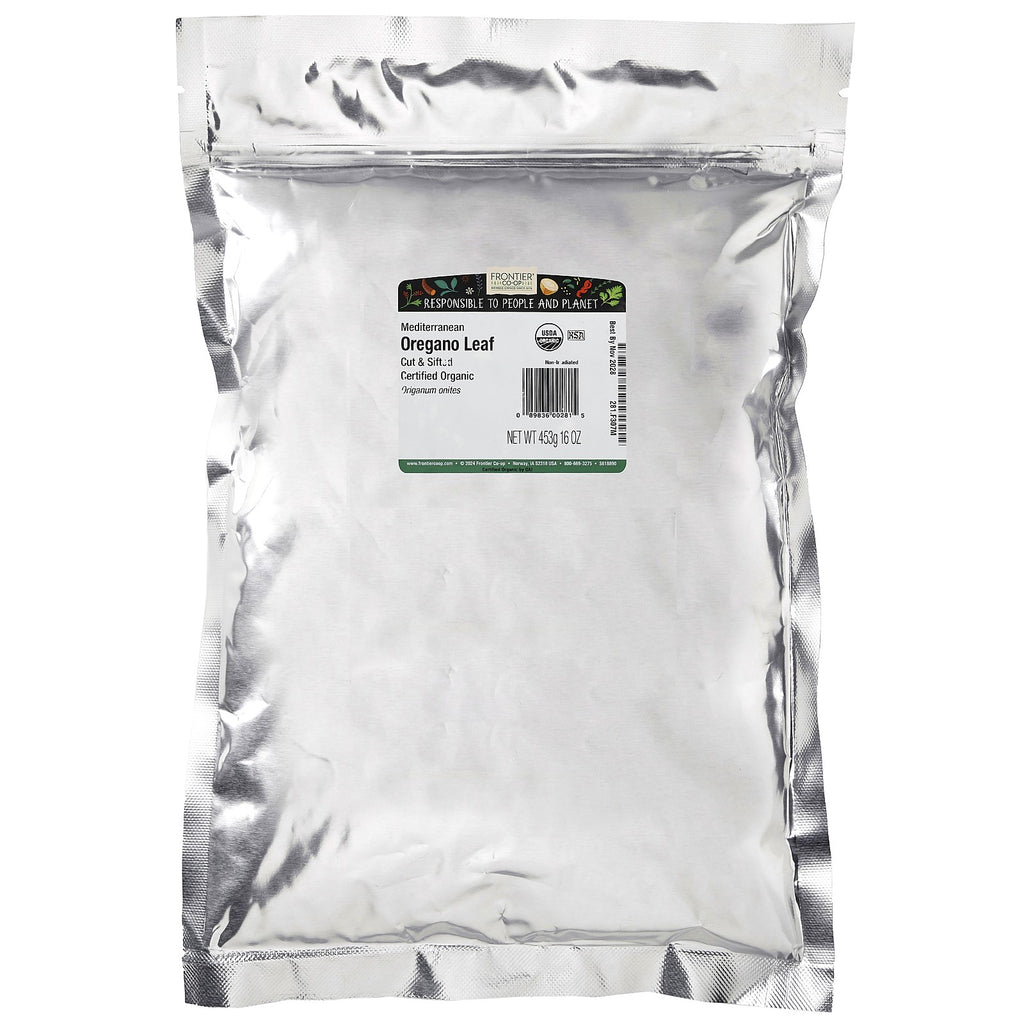 Organic Cut & Sifted Mediterranean Oregano Leaf, 16 Oz (453 G)