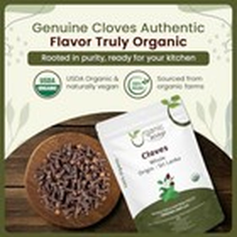 Organic Way Hand Selected Cloves Whole (Syzygium Aromaticum) - Adds Flavour...