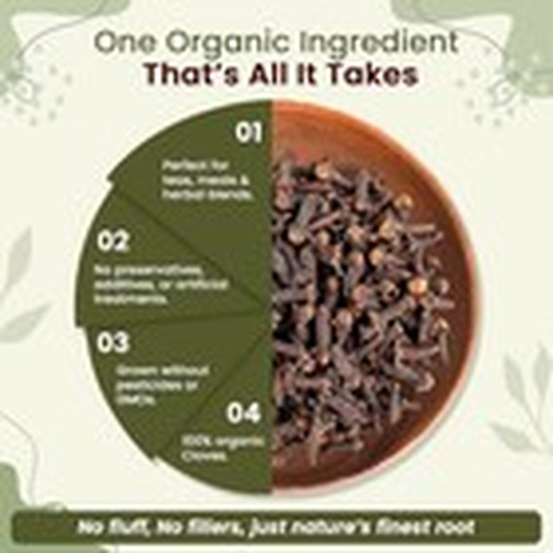 Organic Way Hand Selected Cloves Whole (Syzygium Aromaticum) - Adds Flavour...