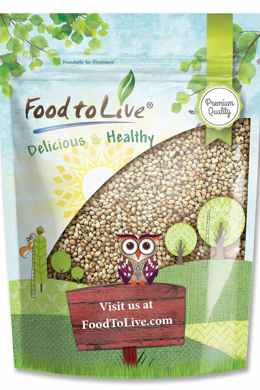 Coriander Seeds — Kosher, Raw, Vegan — by Food to Live