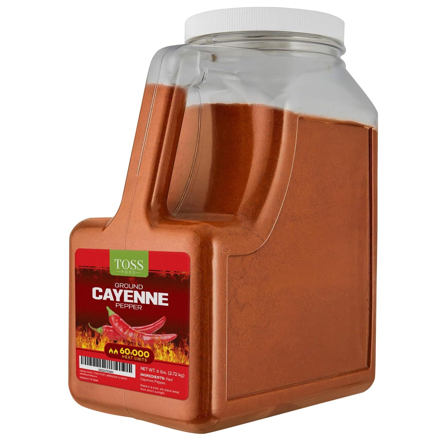 Extra Hot Cayenne Pepper Powder Bulk 60,000 Heat Units 6 LB, Ground Cayenne P...
