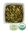 Organic Green Cardamom Pods, Whole (Elettaria Cardamomum)