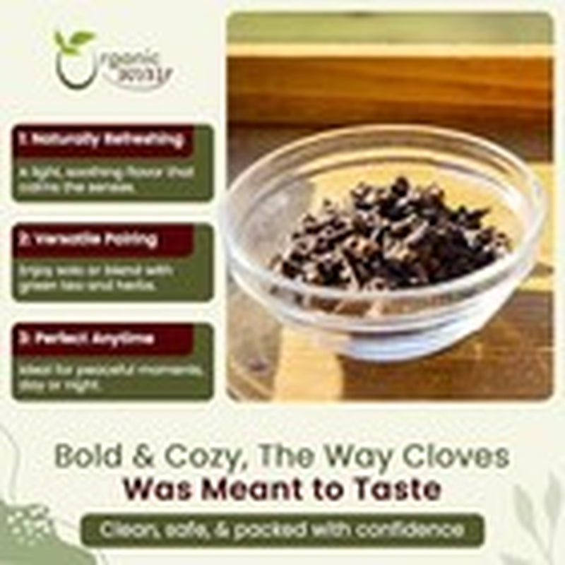 Organic Way Hand Selected Cloves Whole (Syzygium Aromaticum) - Adds Flavour...