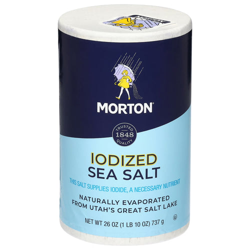 (4 Pack) Morton All-Purpose Iodized Sea Salt, 26 Oz