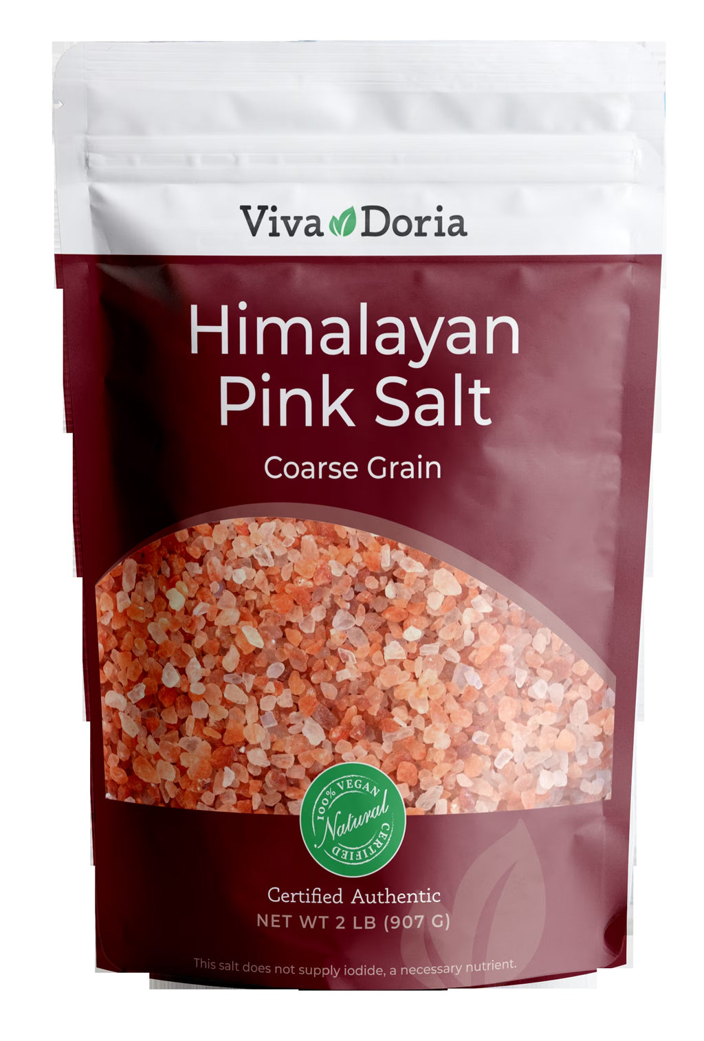 Himalayan Pink Salt Coarse Grain Crystal Sea Salt, 2 Lbs Certified Authentic Himalayan Salt for Grinder Refills