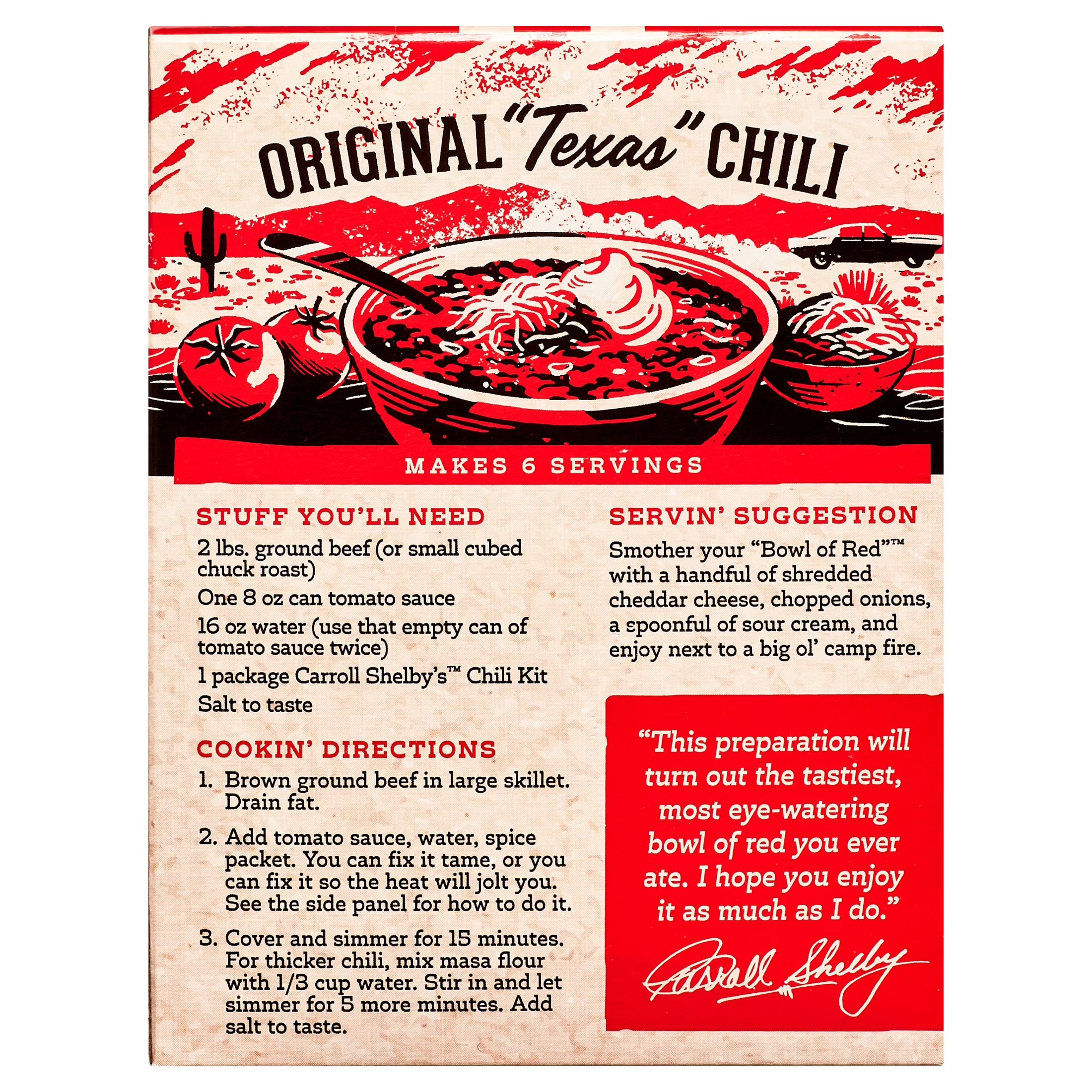 (4 Pack)  Texas Chili Kit, 3.65 Oz