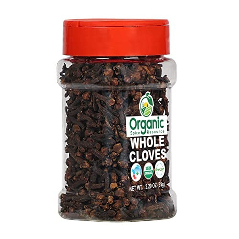 Organic Whole Cloves | 2.29 Oz or 65G | USDA Organic Approved | Vegan | Non-Gmo,
