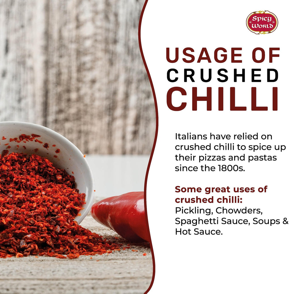 Spicy Crushed Red Chili Flakes - 5 Pound Bulk Value Pack for Flavorful Heat