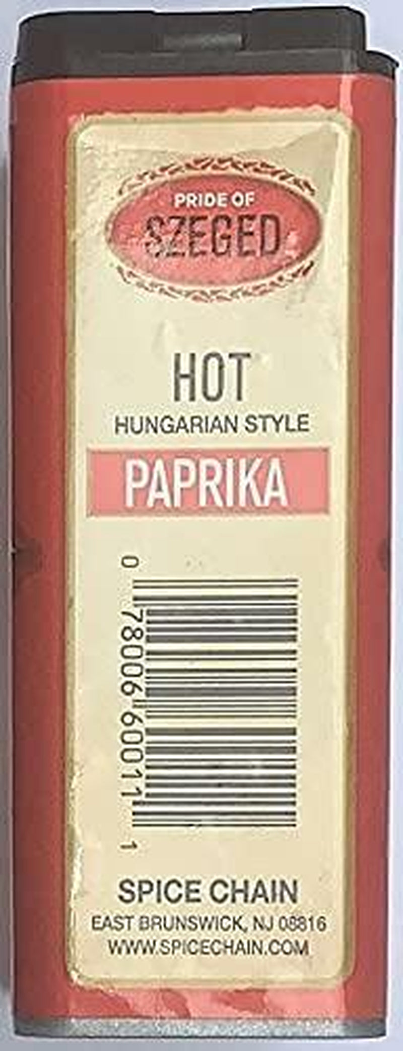 Pride of Szeged Hot Paprika Powder, Spicy Hungarian Style Seasoning, Bright Red,