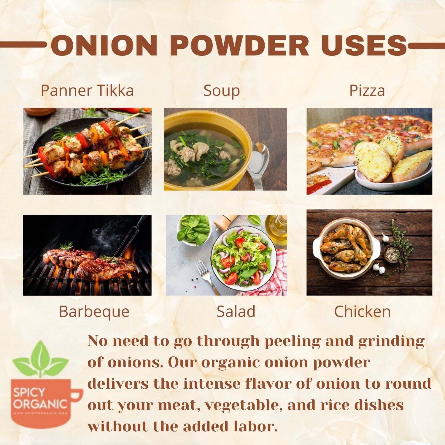 Organic Onion Powder-Usda Certied-Onion Powder Seasoning for Culinary Delight
