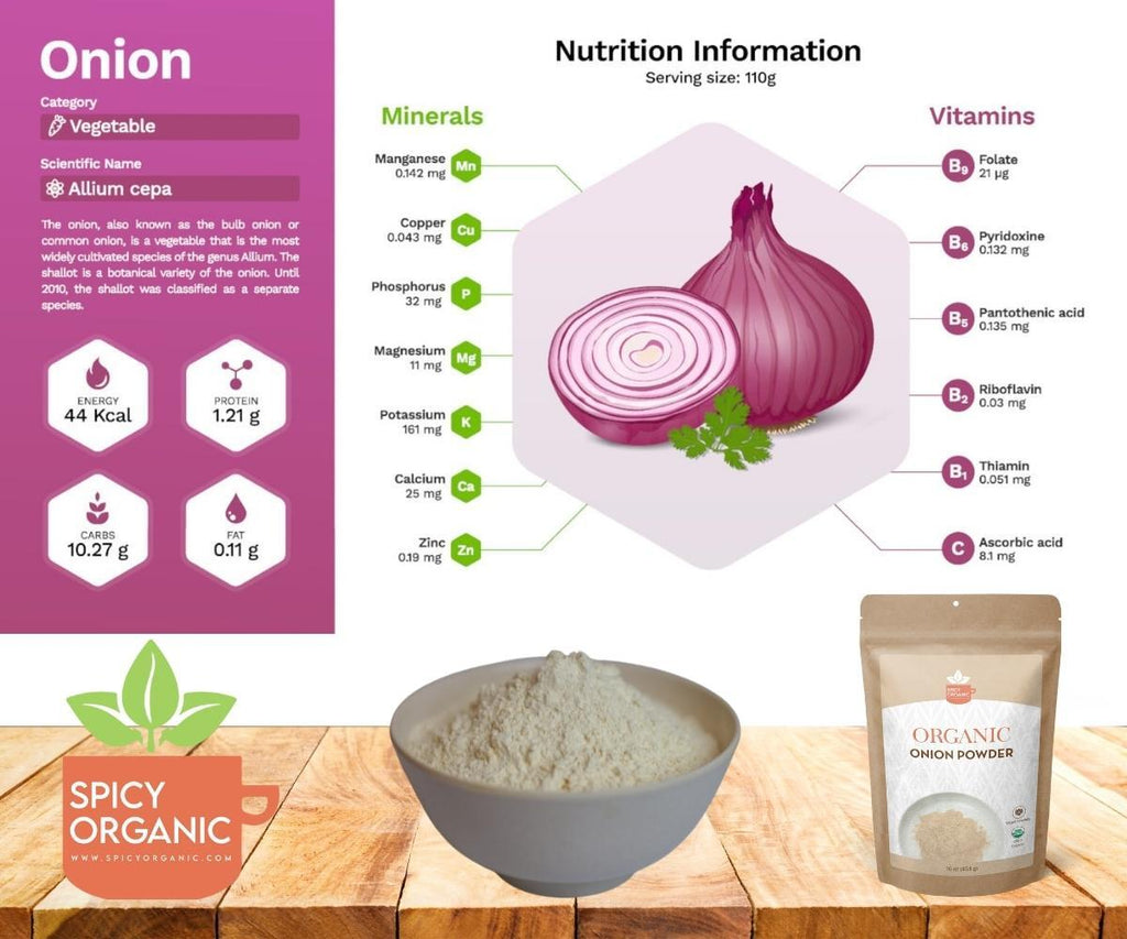 Organic Onion Powder-Usda Certied-Onion Powder Seasoning for Culinary Delight